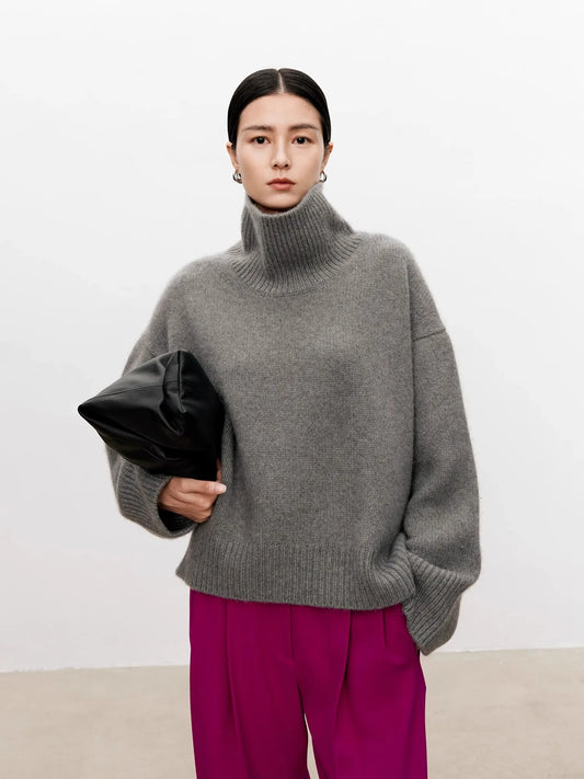 Turtleneck cashmere sweater