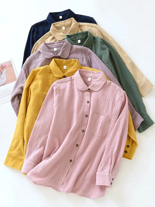 100% Cotton Shirt Blouses