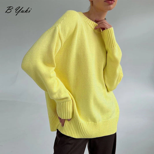 Oversized Knitted Cashmere Pullover