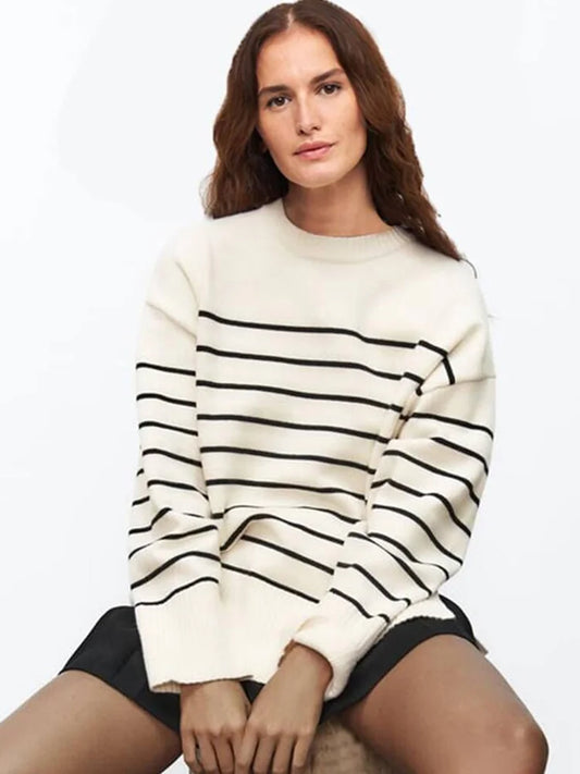 Stripe Cashmere Sweater