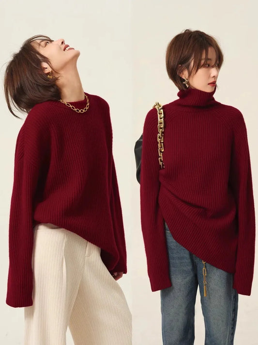 Turtleneck 100% cashmere sweater