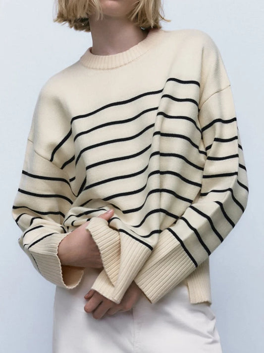 Stripe Cashmere Sweater