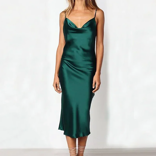 Elegant Satin Evening Dress