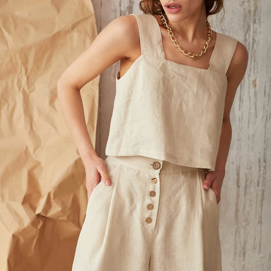 Vintage Linen Tank Top