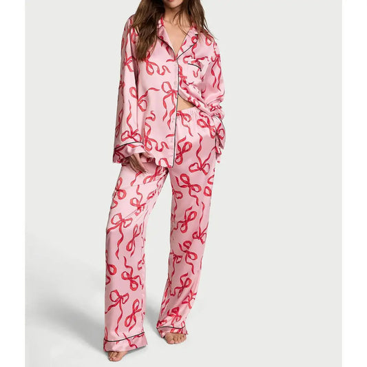 Satin Pyjamas Loungewear Set