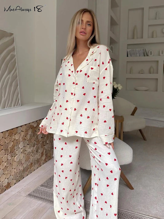 Love Print Cotton Sleepwear