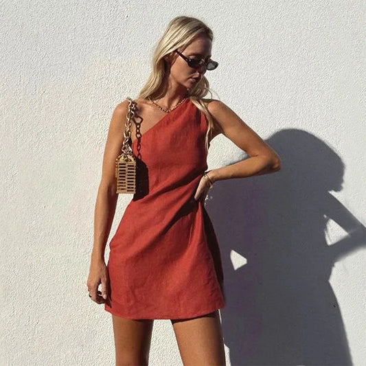 Retro Linen Dress