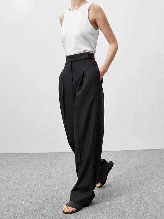 High waist office trousers