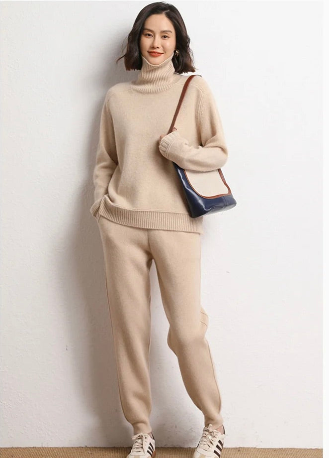 Turtleneck cashmere pullover