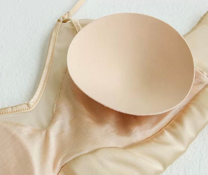 Mulberry silk wireless bra