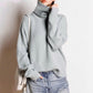 High collar cashmere pullover