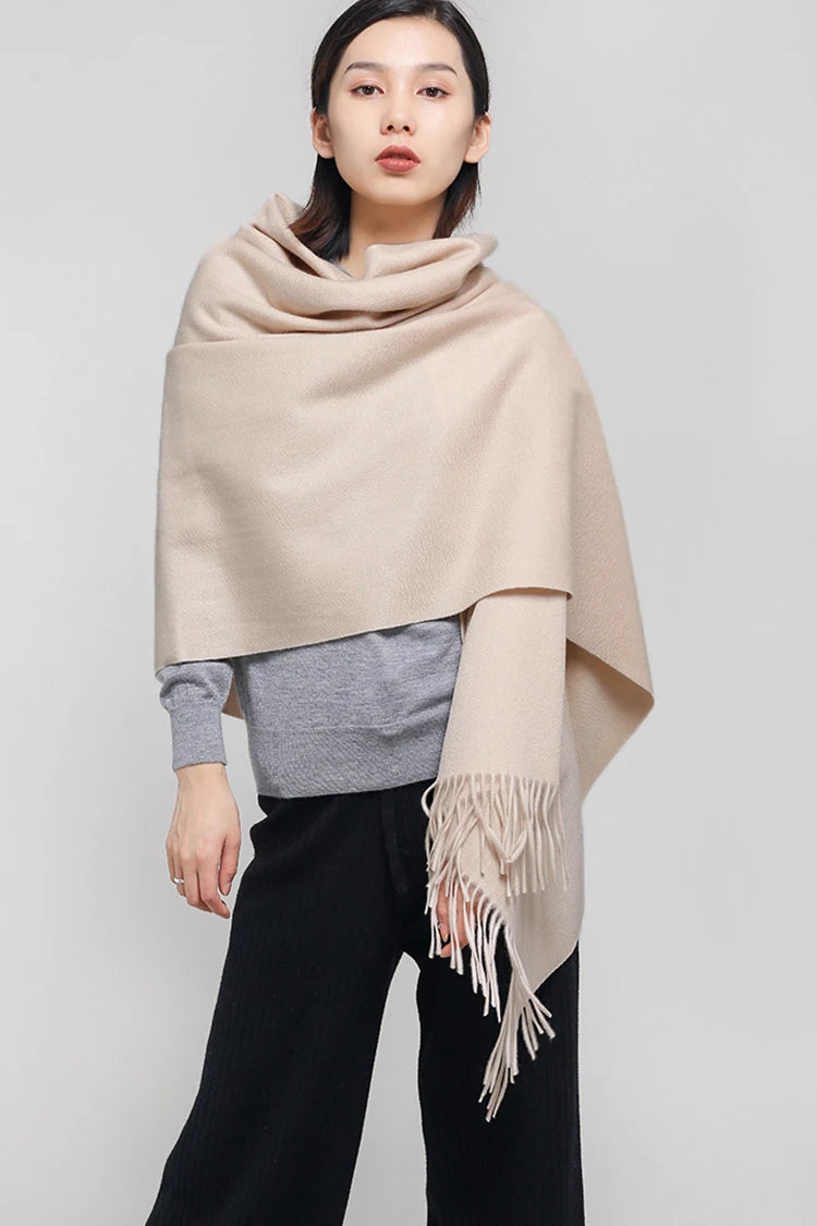 Luxury cashmere big scarf