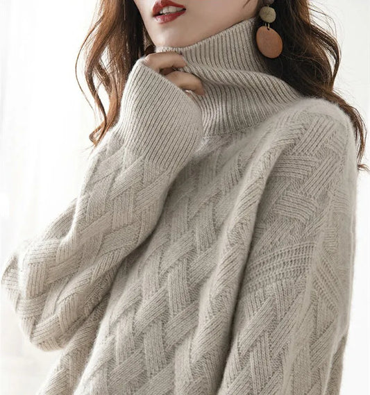 Turtleneck cashmere sweater