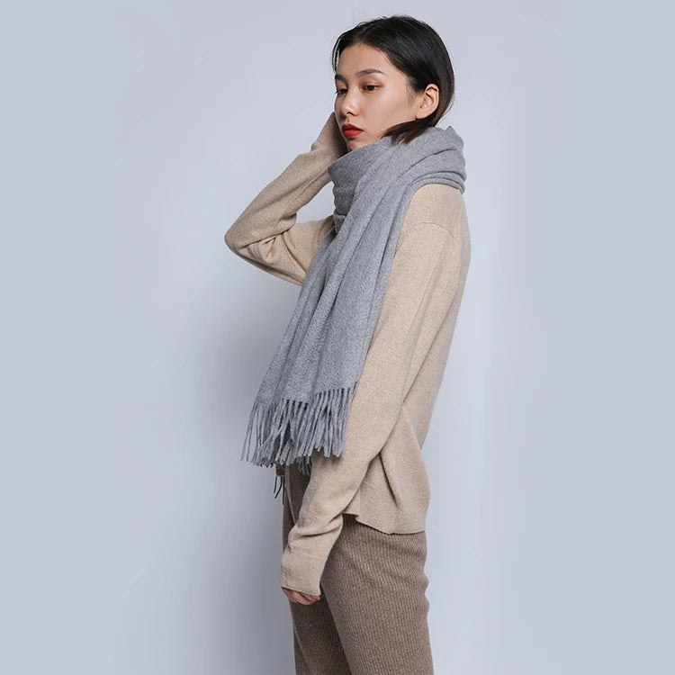 Luxury cashmere big scarf