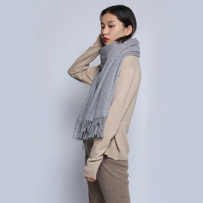 Luxury cashmere big scarf