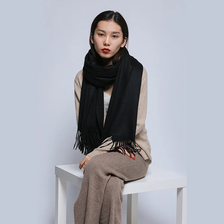 Luxury cashmere big scarf