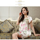 100% pure silk nightgowns women Sexy sleepwear Home dresses SILK nightdress SATIN nightie Summer style Floral dress