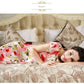 100% pure silk nightgowns women Sexy sleepwear Home dresses SILK nightdress SATIN nightie Summer style Floral dress