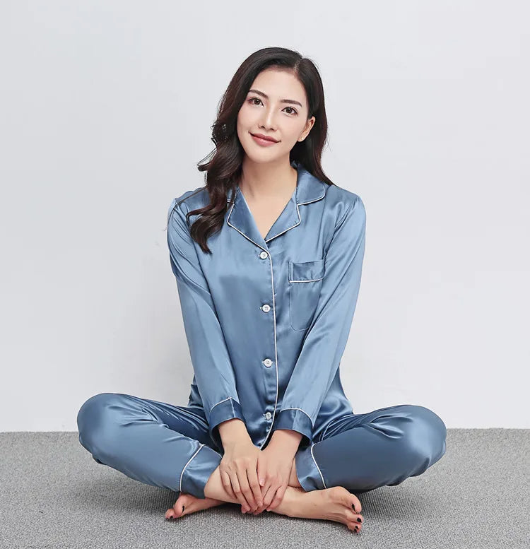 100% Mulberry Silk Pyjama Set