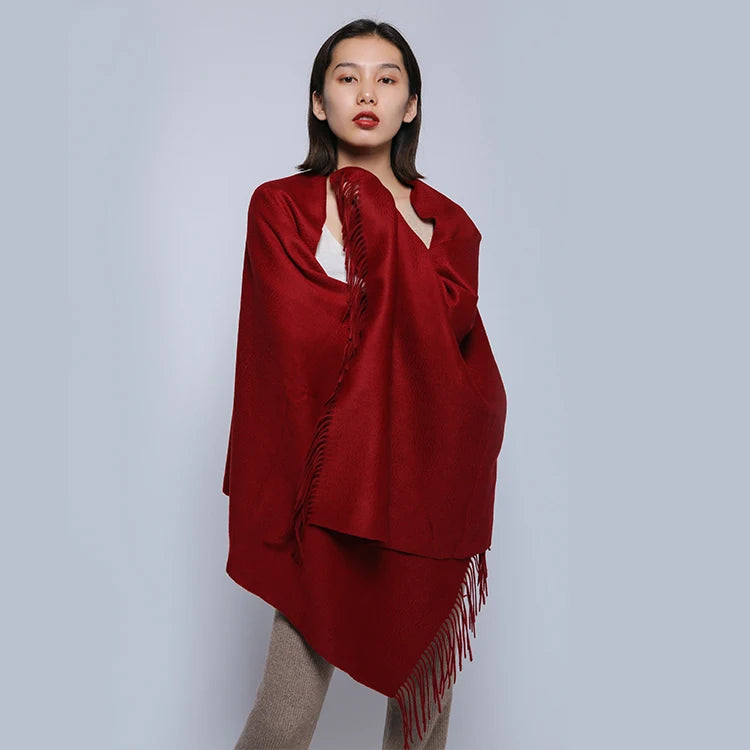 Luxury cashmere big scarf