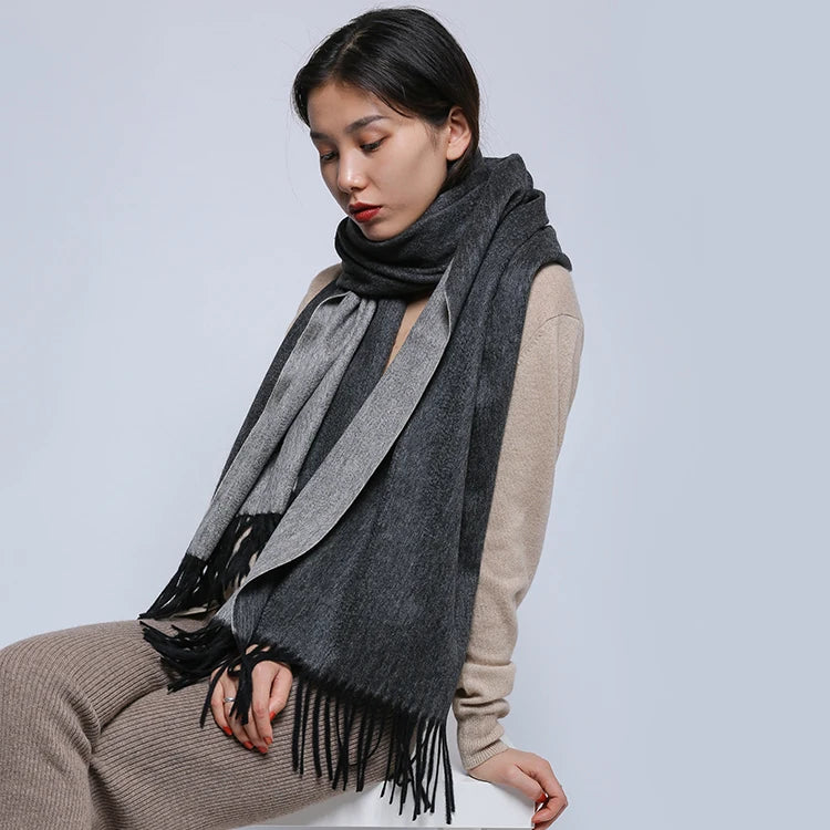 Luxury cashmere big scarf