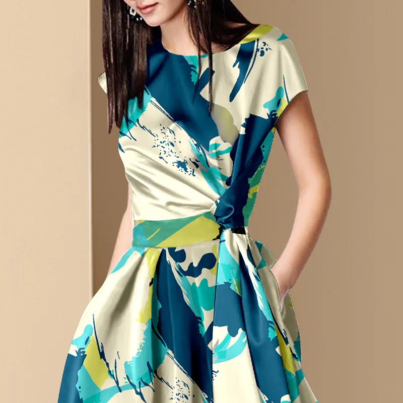 Multicolour Vintage Dress