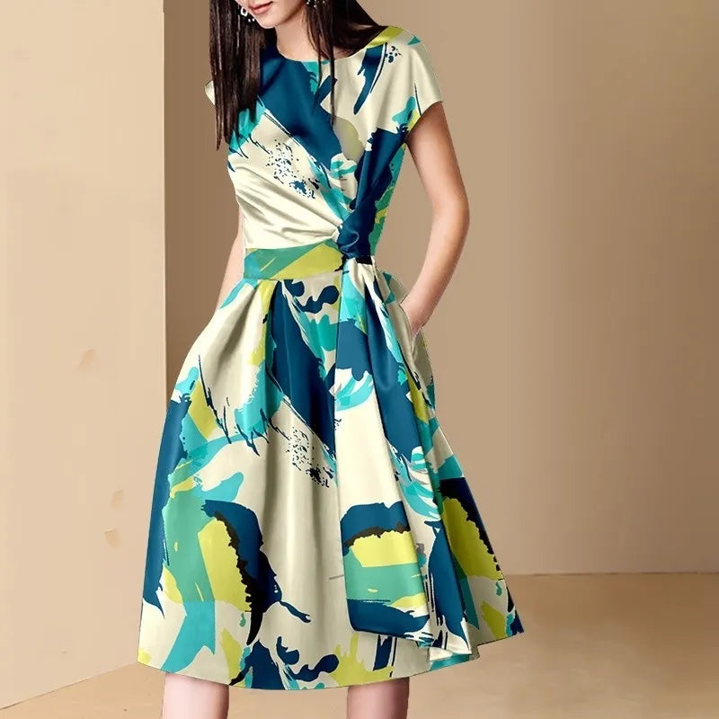 Multicolour Vintage Dress