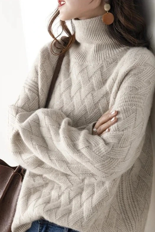 Loose fit wool sweater