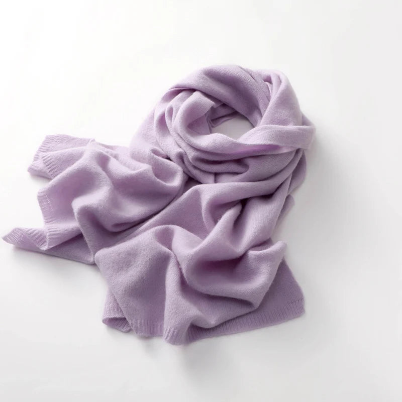 100% Cashmere Knitted Scarf