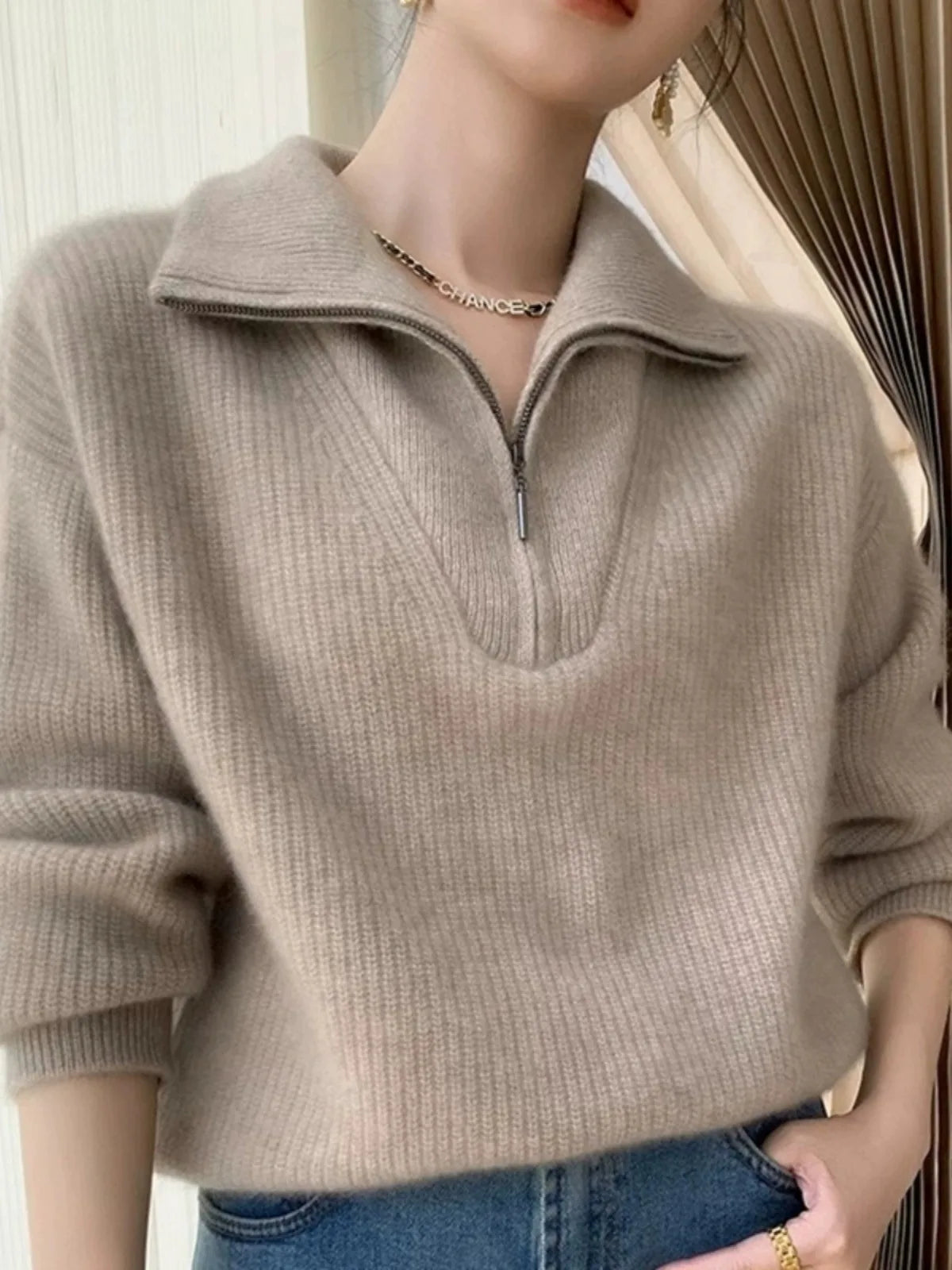 Pure cashmere jumper