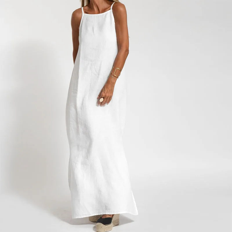 Minimalist linen dress