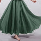 Cotton Linen Women Skirts Maxi Elegant