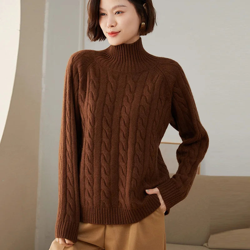 Turtleneck cashmere jumper