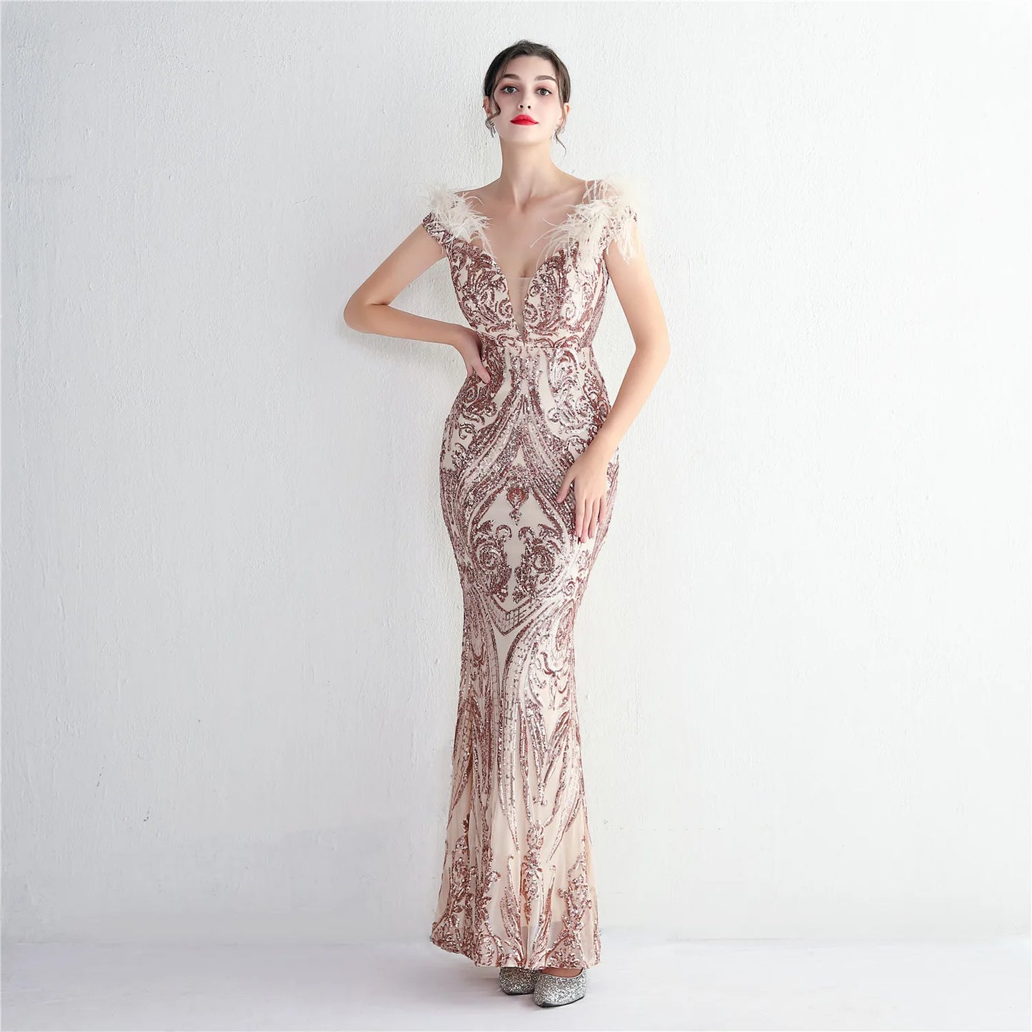 Sequin Evening Dress