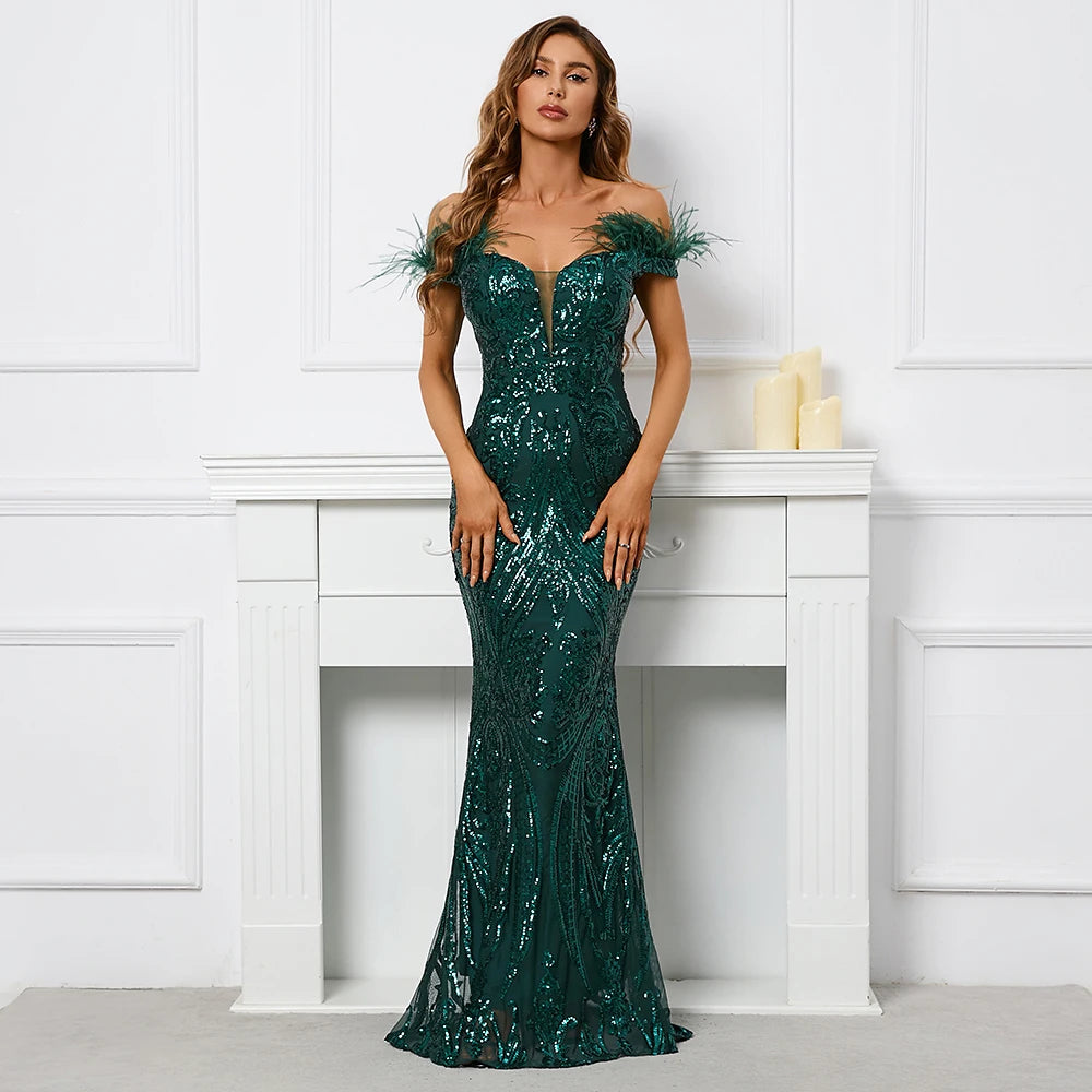 Sequin Evening Dress