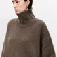 Thickened turtleneck 100% pure cashmere sweater women's loose lazy knit silhouette sweater European products