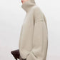 High-end soft waxy turtleneck 100%cashmere sweater women's loose thickened sweater base wool sweater