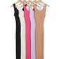 Women Backless Sleeveless Midi Dress Summer Knitted Elegant 5 Colors Elastic Slim Dresses