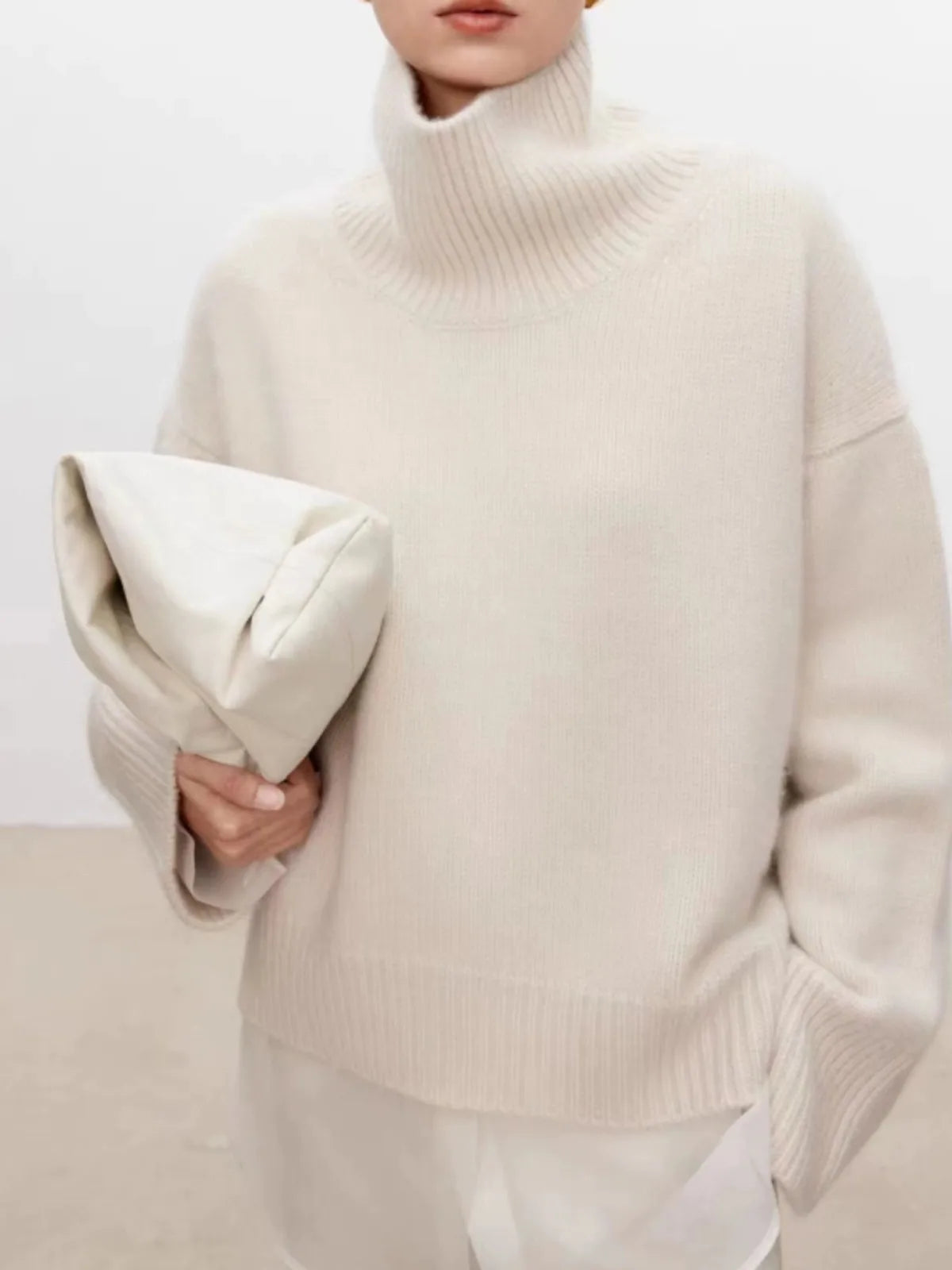 Turtleneck cashmere sweater