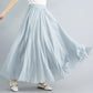 Cotton Linen Women Skirts Maxi Elegant