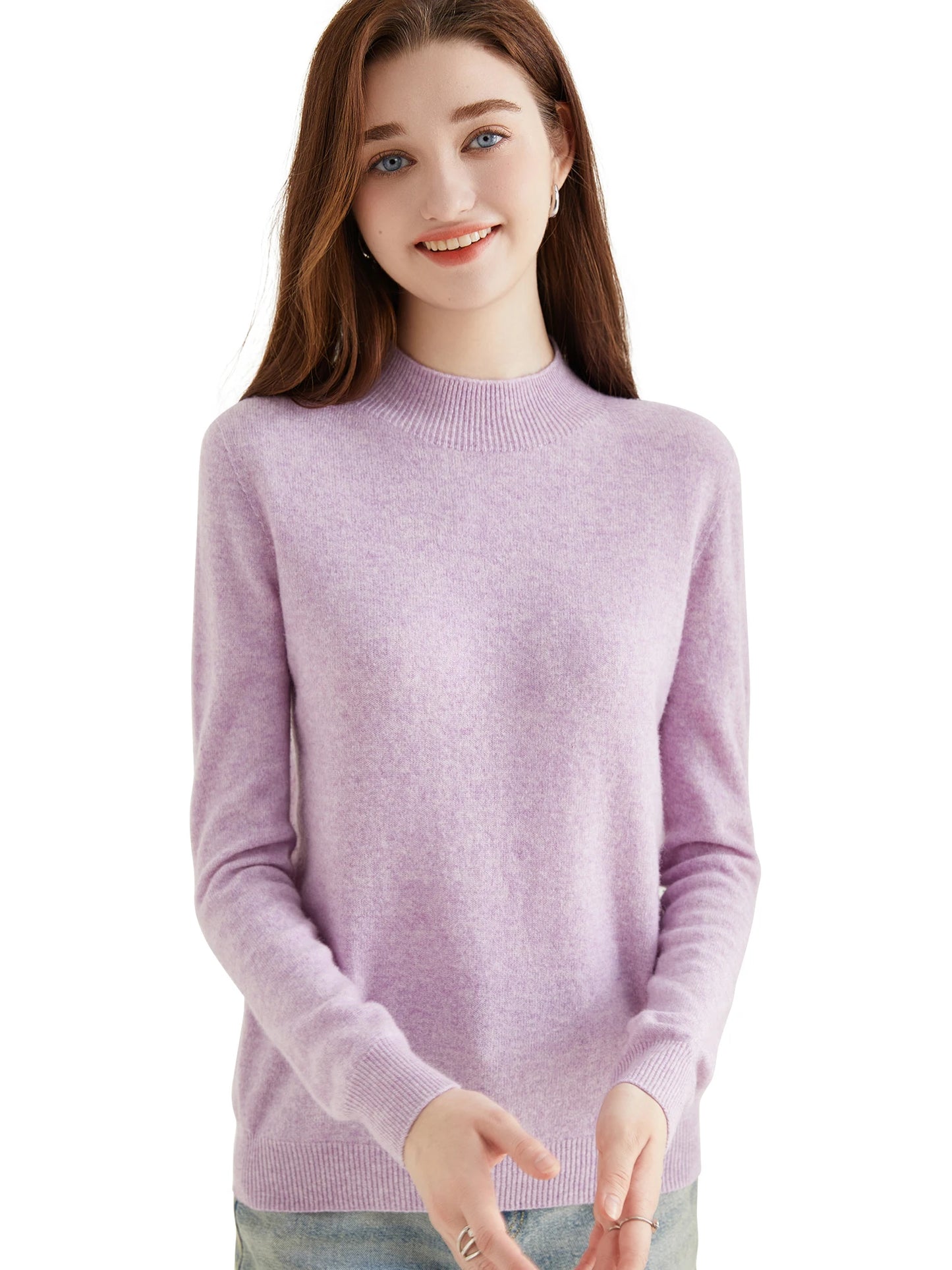 100% Merino Wool Turtleneck Long Sleeve jumper