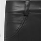 Women Black Matte Faux Leather Slim Pencil Pants Office Ladies Splicing Stretch PU Bodycon Trousers High Waist Cargo Pant Custom