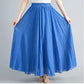 Cotton Linen Women Skirts Maxi Elegant