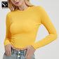 y2k T-shirt O Neck Knit New Short Sleeve Tops White Crop Top Women  Summer Casual Ribber T-Shirt Basic Sexy Streetwear T-shirt