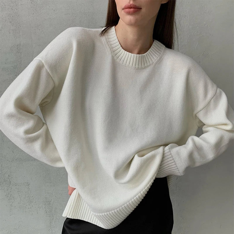 Oversized Knitted Cashmere Pullover