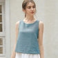 Linen sleeveless tank top