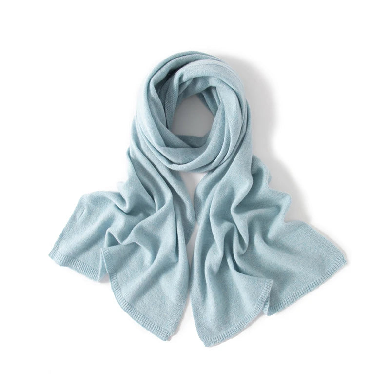 100% Cashmere Knitted Scarf