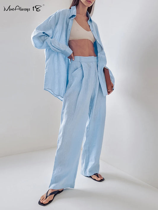 Casual Linen Outfit Set