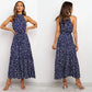 Polka Dot Printed Lace Dress Long Dress for Women