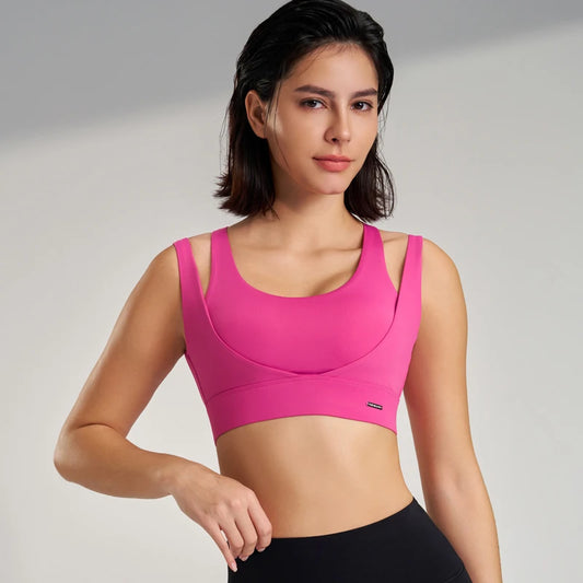 Sports Tops Women's Gym Sexy Underwear Sports Bra Tank Top Gathering Shockproof Women's Sports Underwear High Elasticity